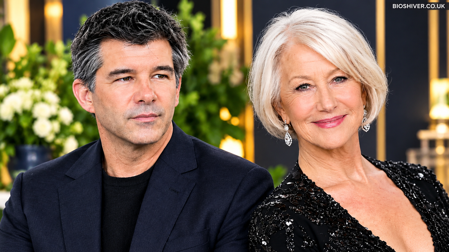 Travis Kalanick and Helen Mirren